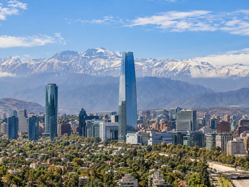 Illustrative Santiago cityscape; not company premises